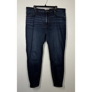 Everlane Jeans Womens 35 Tall The High Rise Skinny‎ Darker Wash Denim Stretch